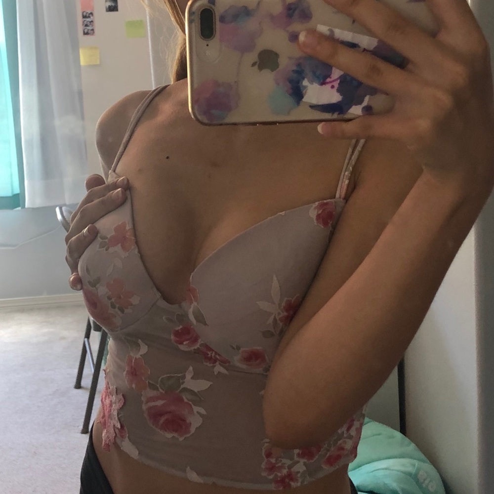 Floral lingerie top